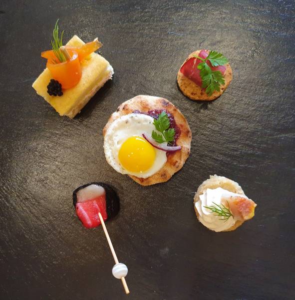 Pièces cocktail traiteur pour les fêtes de fin d'année à emporter