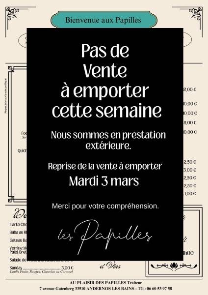 En prestations cette semaine 